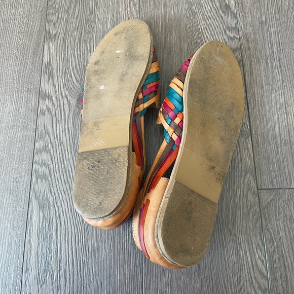 Mexican Leather Huarache sandal / shoe size 26cm (W9) - Picture 2 of 2